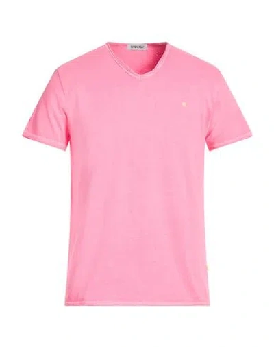 Shockly Man T-shirt Fuchsia Size Xl Cotton In Pink