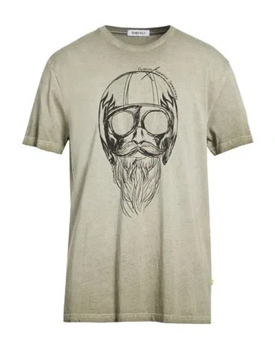 Shockly Man T-shirt Khaki Size Xxl Cotton In Gray