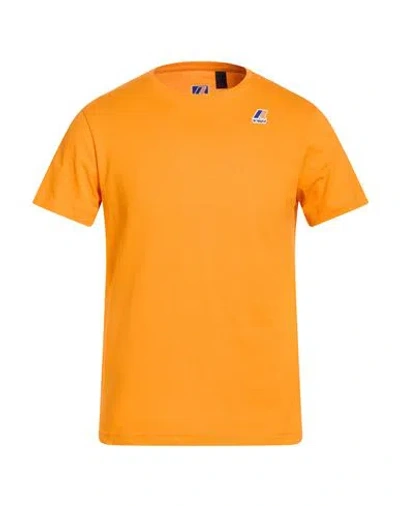 Shockly Man T-shirt Orange Size L Cotton