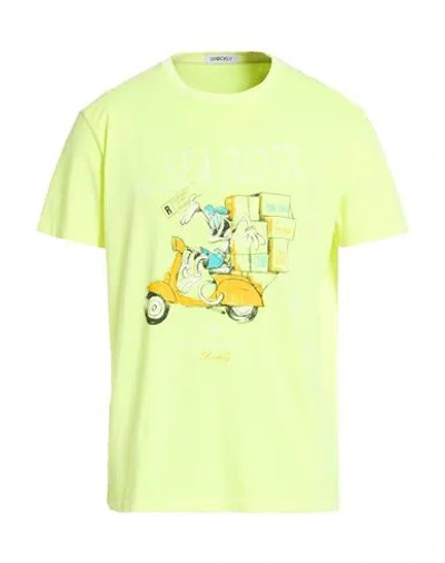 Shockly Man T-shirt Yellow Size Xl Cotton In Green