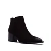 Shoe La La Women's Slit Suede Booties In Black In Multi