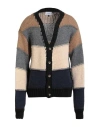 Shoe® Shoe Man Cardigan Blue Size Xl Acrylic, Wool In Multi