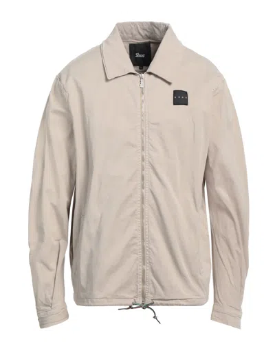 Shoe® Shoe Man Jacket Beige Size L Cotton, Elastane