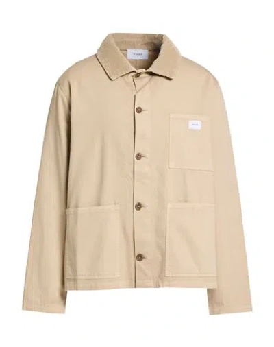 Shoe® Shoe Man Jacket Sand Size L Cotton, Elastane In Brown