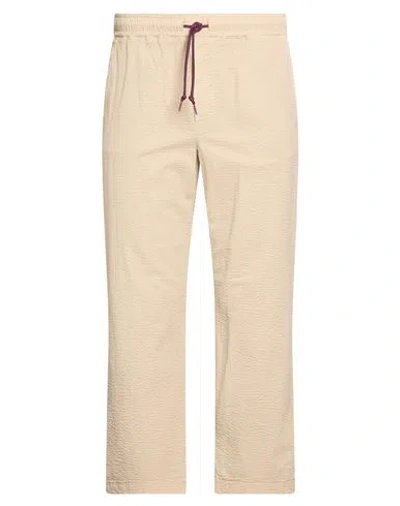 Shoe® Shoe Man Pants Beige Size L Cotton, Elastane In Neutral