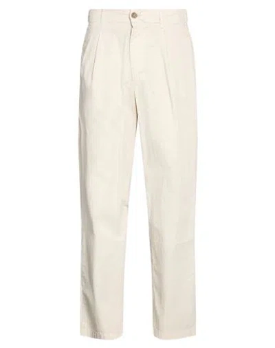 Shoe® Shoe Man Pants Beige Size L Cotton, Elastane In White