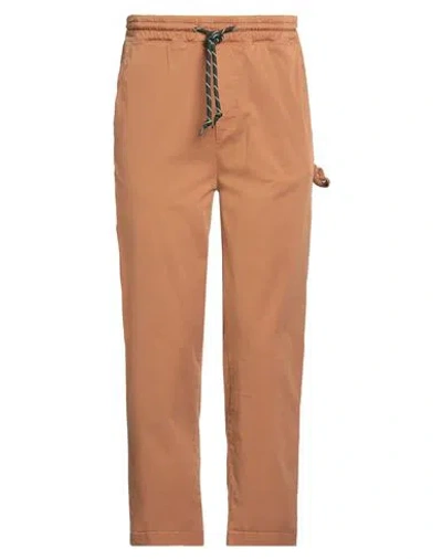 Shoe® Shoe Man Pants Brown Size Xl Cotton, Elastane