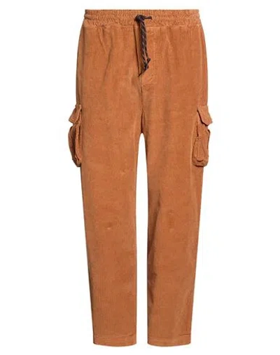 Shoe® Shoe Man Pants Camel Size S Cotton, Elastane In Brown