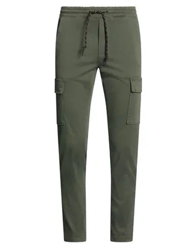 Shoe® Shoe Man Pants Dark Green Size S Cotton, Elastane