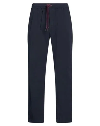 Shoe® Shoe Man Pants Navy Size L Cotton, Elastane In Blue