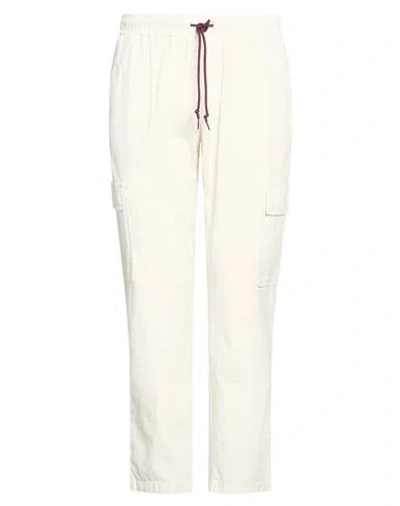 Shoe® Shoe Man Pants White Size L Cotton, Elastane In Neutral