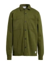 Shoe® Shoe Man Shirt Military Green Size Xxl Cotton In Green