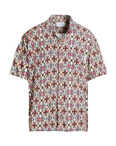 Shoe® Shoe Man Shirt Pastel Yellow Size Xxl Viscose In Multi