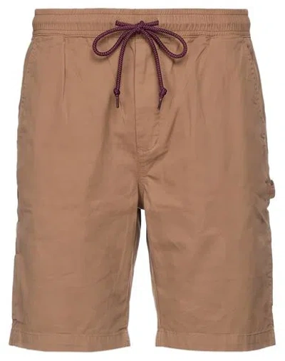 Shoe® Shoe Man Shorts & Bermuda Shorts Brown Size S Cotton, Elastane In Orange