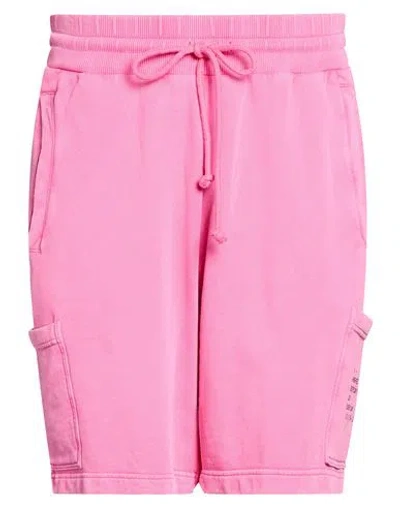 Shoe® Shoe Man Shorts & Bermuda Shorts Fuchsia Size M Cotton In Pink