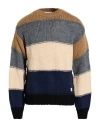 Shoe® Shoe Man Sweater Camel Size L Acrylic, Wool In Multi