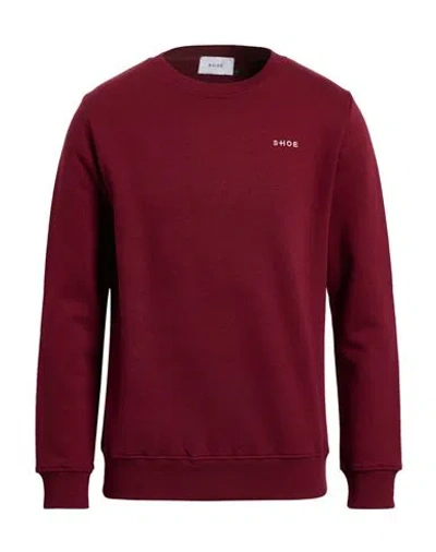 Shoe® Shoe Man Sweatshirt Burgundy Size Xxl Cotton, Polyester In Purple