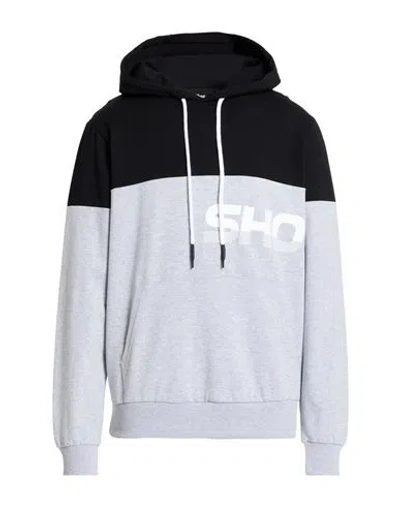 Shoe® Shoe Man Sweatshirt Grey Size Xxl Cotton, Elastane In Black