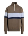 Shoe® Shoe Man Sweatshirt Khaki Size Xxl Cotton In Brown