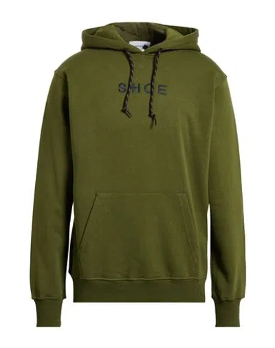 Shoe® Shoe Man Sweatshirt Military Green Size L Cotton