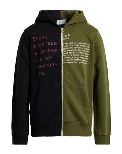 Shoe® Shoe Man Sweatshirt Military Green Size Xl Cotton