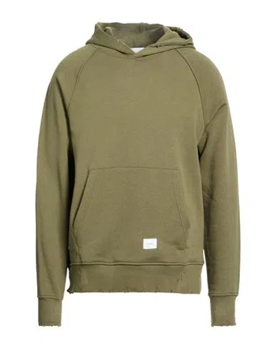 Shoe® Shoe Man Sweatshirt Military Green Size Xl Cotton