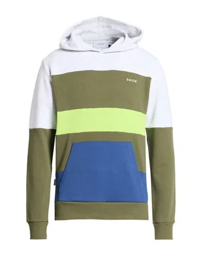 Shoe® Shoe Man Sweatshirt Military Green Size Xxl Cotton