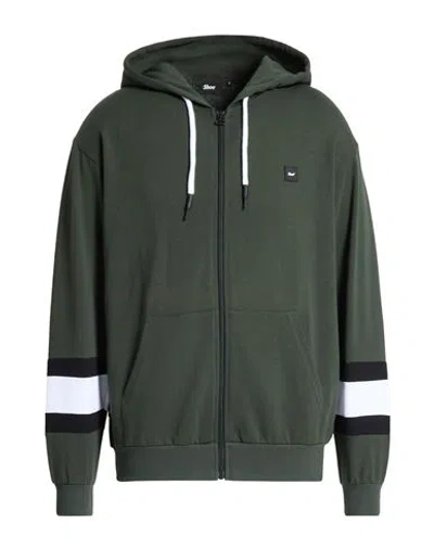 Shoe® Shoe Man Sweatshirt Military Green Size Xxl Cotton, Elastane