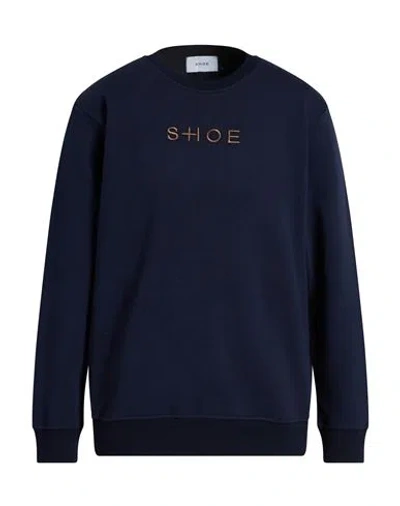 Shoe® Shoe Man Sweatshirt Navy Size Xl Cotton In Blue
