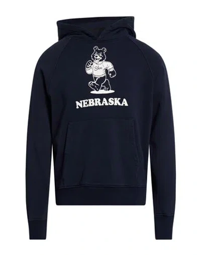 Shoe® Shoe Man Sweatshirt Navy Size Xl Cotton In Blue