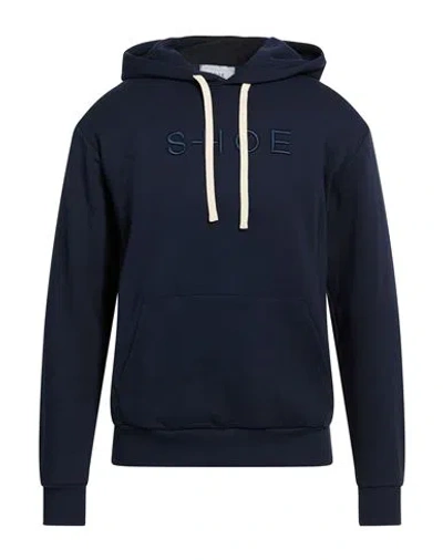 Shoe® Shoe Man Sweatshirt Navy Size Xl Cotton In Blue