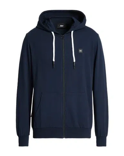 Shoe® Shoe Man Sweatshirt Navy Size Xxl Cotton, Elastane In Blue