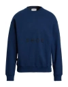 Shoe® Shoe Man Sweatshirt Navy Size Xxl Cotton, Polyester In Blue