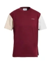 Shoe® Shoe Man T-shirt Burgundy Size M Cotton In Red