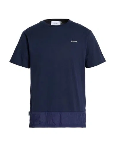 Shoe® Shoe Man T-shirt Navy Size L Cotton In Blue