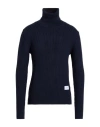 Shoe® Shoe Man Turtleneck Navy Size Xxl Viscose, Polyester, Polyamide In Multi