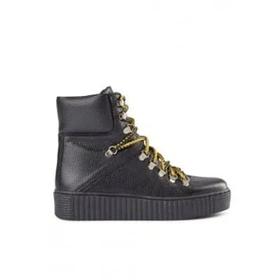 Shoe The Bear Adga Leather High Tops In Black