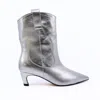 Shoe The Bear Dicte Boots In Silver Metallic In Silver