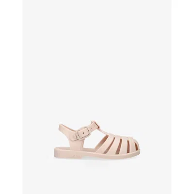 Shoe The Bear Pale Pink Kids' Bre Caged Rubber Flat Sandals Eur 23 /6.5 Uk In Neutral