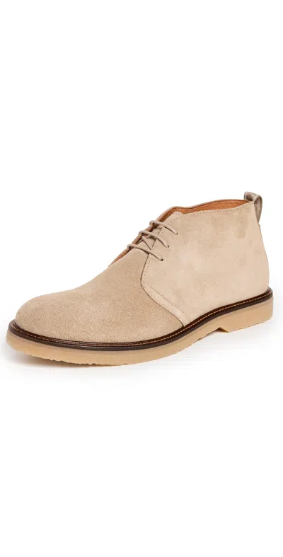 Shoe The Bear Kip Water Repellent Suede Chukka Boots Sand