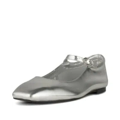 Shoe The Bear Maya Ballerina Sandal Metallic Silver