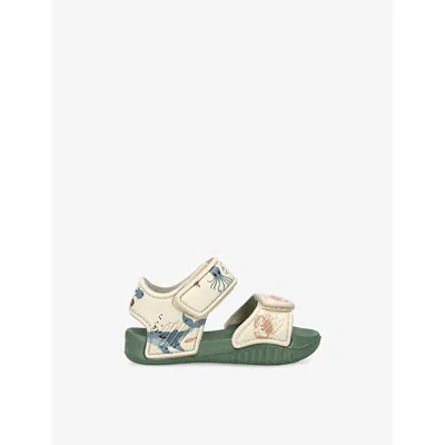 Shoe The Bear Ne/comb Kids' Blumer Eva Sandals Eur 21 /5 Uk In Brown