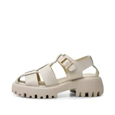 Shoe The Bear Posey Leather Sandals In White