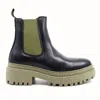 Shoe The Bear Women's Iona Chelsea Boots In Black Khaki In Multi