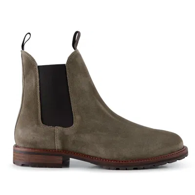 Shoe The Bear York Water Repellent Suede Boots In Green