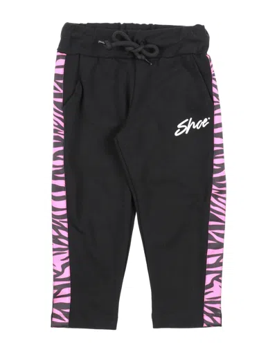 Shoe® Babies' Shoe Toddler Girl Pants Black Size 4 Cotton, Elastane