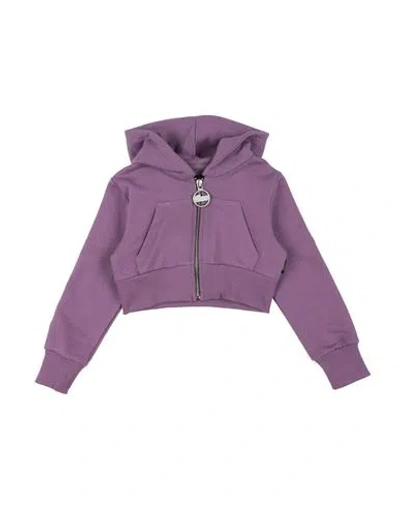 Shoe® Babies' Shoe Toddler Girl Sweatshirt Mauve Size 4 Cotton In Purple
