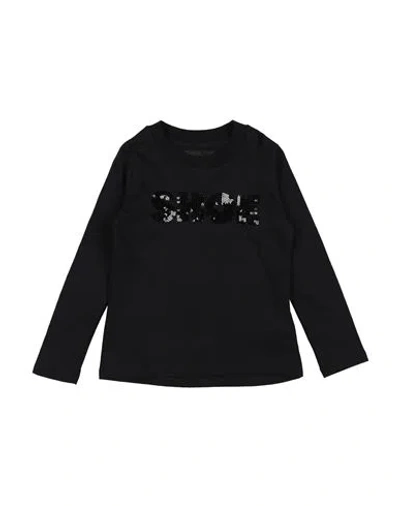 Shoe® Babies' Shoe Toddler Girl T-shirt Black Size 4 Cotton, Polyester