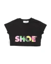 Shoe® Shoe Toddler Girl T-shirt Black Size 6 Cotton In Black