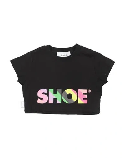 Shoe® Babies' Shoe Toddler Girl T-shirt Black Size 6 Cotton